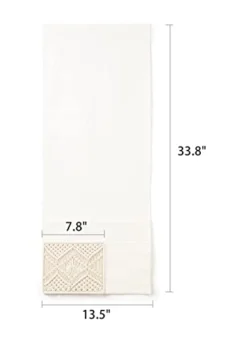 Mkono Couch Bedside Caddy Boho Remote Control Holder Macrame Armrest Storage Sofa Organizer With 4 Pockets For Magazine, Books, Tablet, Sunglasses, Cell Phone, IPad, Home Dorm Room Decor, Ivory -Nearly Natural Store 21fGLoRYnEL