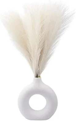 6 PCS Faux Pampas Grass 17"/44cm Artificial Fluffy Pompas Grass Fake Pampas Grass 7 Branches For Wedding Party Bedroom Boho Home Decor (034 Light Pink) -Nearly Natural Store 21mI6EVQY6L. AC