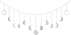 Mkono Moon Phase Wall Hanging Boho Aesthetic Room Decor Metal Moons Garland Hanging Art Bohemian Home Decoration For Girls Room Nursery Bedroom Livingroom Dorm, Ideal Gift, Gold, 50" -Nearly Natural Store 317su UHIjL. AC