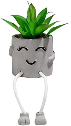 AEMYMTW Fake Potted Plants – Cute Artificial Succulents With Funny Ceramic Pot – Animated Hanging Plants Artificial Décor For Home And Office – Safe And Secure Packaging - 6.9 X 5.29 X 5.25 Inch 14 AEMYMTW Fake Potted Plants – Cute Artificial Succulents With Funny Ceramic Pot – Animated Hanging Plants Artificial Décor For Home And Office – Safe And Secure Packaging - 6.9 X 5.29 X 5.25 Inch -Nearly Natural Store 31B6LwjiMpL. AC