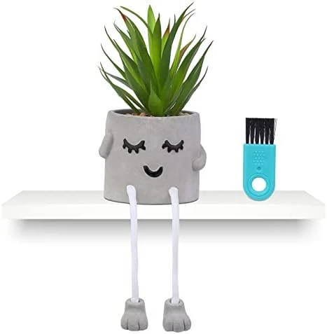 Iuuidu Artificial Potted Plant, Faux Succulent In Pot Emotional Cement Potted Plant Animated Artificial Succulents Decor For Home Living Room Bedroom And Office(Shy) 12 Iuuidu Artificial Potted Plant, Faux Succulent In Pot Emotional Cement Potted Plant Animated Artificial Succulents Decor For Home Living Room Bedroom And Office(Shy) - Image 12