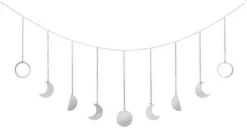Mkono Moon Phase Wall Hanging Boho Aesthetic Room Decor Metal Moons Garland Hanging Art Bohemian Home Decoration For Girls Room Nursery Bedroom Livingroom Dorm, Ideal Gift, Gold, 50" -Nearly Natural Store 31ZuTIsMzOL. AC