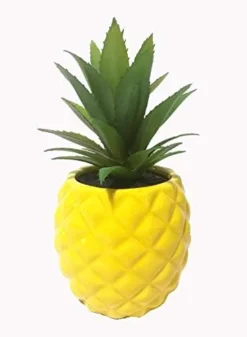 Golden Pineapple Ananas Potted Artificial Succulents Faux Plants Home Office Tabletop Decoration (Gold) -Nearly Natural Store 31r46jPOSYL. AC