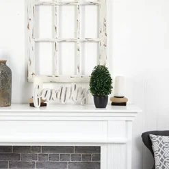 Nearly Natural 13” Boxwood Topiary Artificial UV Resistant (Indoor/Outdoor) Silk Plants Green -Nearly Natural Store 411yBTfAB6L