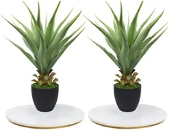 27" H Sansevieria Snake Plant - Artificial Agave – Green Color– With Pot – From MOMO Plant -Nearly Natural Store 41383NbkBWL. AC