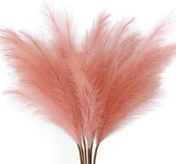 ZIFTY 7-Pcs 38"/3.1FT Faux Pampas Grass Large Tall Fluffy Artificial Fake Flower Boho Decor Bulrush Reed Grass For Vase Filler Farmhouse Home Wedding Decor (Black) -Nearly Natural Store 413PIBzadL. AC