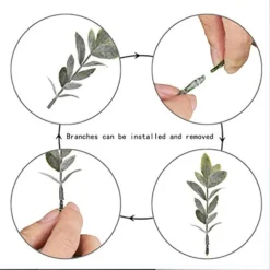 MARTINE MALL Small Potted Artificial Plants Plastic Eucalyptus Pot Plant Fake Plants In Pots Faux Greenery Topiary Shrubs Potted Plants With Vase Plastic Potted Desk Plant For Office Table Home Decor 10 MARTINE MALL Small Potted Artificial Plants Plastic Eucalyptus Pot Plant Fake Plants In Pots Faux Greenery Topiary Shrubs Potted Plants With Vase Plastic Potted Desk Plant For Office Table Home Decor -Nearly Natural Store 414BPFvnibL