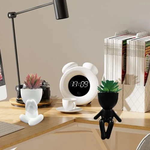 Succulents Plants Artificial For Room Decor, Fake Succulent With Human Shaped Pots, Aesthetic Plants For Desk Decor, Cute Fake Plants For Office Decor, Good Ideas For Gifts, Home Decorations 3PCS 5 Succulents Plants Artificial For Room Decor, Fake Succulent With Human Shaped Pots, Aesthetic Plants For Desk Decor, Cute Fake Plants For Office Decor, Good Ideas For Gifts, Home Decorations 3PCS - Image 5