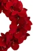 Nearly Natural Amaryllis Wreath, 22", Red