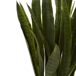 Nearly Natural, Green 4855 35in. Sansevieria With Black Planter -Nearly Natural Store 41BgQY8KKFL