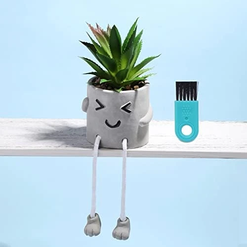 Iuuidu Artificial Potted Plant, Faux Succulent In Pot Emotional Cement Potted Plant Animated Artificial Succulents Decor For Home Living Room Bedroom And Office(Shy) 15 Iuuidu Artificial Potted Plant, Faux Succulent In Pot Emotional Cement Potted Plant Animated Artificial Succulents Decor For Home Living Room Bedroom And Office(Shy) - Image 15
