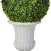 Nearly Natural 5965 2.5â€™ Boxwood Topiary With Urn (Indoor/Outdoor),Green