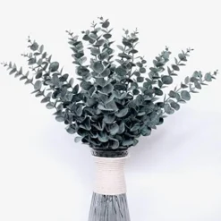 24pcs Eucalyptus Stems Decor 18" Tall Artificial Eucalyptuses Leaves Real Touch Faux Flower Greenery Branches Bulk For Home Office Centerpiece Floral Arrangement Farmhouse Wedding Bouquet Decoration -Nearly Natural Store 41K8WwmY JL. AC
