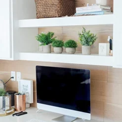 GreenCallow Artificial Plants For Home Decor Indoor. 4 Mini Plants, Rosemary Faux Plant Decor, Eucalyptus Plant, Grass Faux Plants. Small Fake Plants For Shelf Or Desk Plant Artificial Greenery Décor -Nearly Natural Store 41P5IIA0FUL