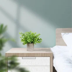 Memeaty Set Of 5 Small Fake Plants Artificial Rosemary Peppermint Plants Fake Succulents Plants In Pot For Home Office Decoration,Artficial Greenery Faux Plants Indoor For Table Shelf Decor -Nearly Natural Store 41cOrauV5kL