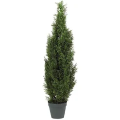 Nearly Natural 5172 4ft. Cedar Tree Silk Tree (Indoor/Outdoor),Green,49.5" X 9" X 9"
