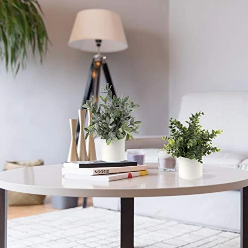 Briful Mini Fake Plants Set Of 2 Small Faux Plant Eucalyptus Rosemary Greenery Potted Plants Artificial Decor For Home Table Office Room Desk Bathroom Shelf Kitchen Farmhouse Mantel Decoration 4 Briful Mini Fake Plants Set Of 2 Small Faux Plant Eucalyptus Rosemary Greenery Potted Plants Artificial Decor For Home Table Office Room Desk Bathroom Shelf Kitchen Farmhouse Mantel Decoration - Image 4