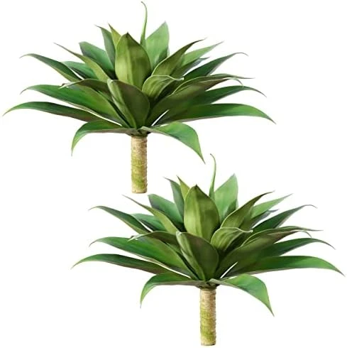 Ferrgoal Artificial Plants Fake Agave Succulent Plant 28 Inch Big Size Faux Succulents Stems For Indoor Outdoor Realistic & Natural Home Decor Plants For Office Perfect Housewarming Gift Green 2 Pack 7 Ferrgoal Artificial Plants Fake Agave Succulent Plant 28 Inch Big Size Faux Succulents Stems For Indoor Outdoor Realistic & Natural Home Decor Plants For Office Perfect Housewarming Gift Green 2 Pack - Image 7
