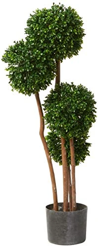 Nearly Natural 5486 Boxwood Topiary Artificial Tree UV Resistant, Green