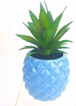 Golden Pineapple Ananas Potted Artificial Succulents Faux Plants Home Office Tabletop Decoration (Gold) -Nearly Natural Store 41p26PMipYL. AC