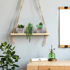 Set Of 3 Small Potted Succulents Plants Decoration Assorted Green Fake Succulents Plants In Rustic Wooden Pots For Home Living Room Bathroom Table Shelf Centerpiece Windowsill Office Desk Indoor Decor -Nearly Natural Store 41wwkAk5K1L