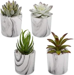 C APPOK Artificial Succulents Plants Faux Succulent Flocking Potted Plants - 4 Pack Fake Succulents Decorative Green Potted Plant In Pots For Home, Desk Decor, Office Decoration 13 C APPOK Artificial Succulents Plants Faux Succulent Flocking Potted Plants - 4 Pack Fake Succulents Decorative Green Potted Plant In Pots For Home, Desk Decor, Office Decoration -Nearly Natural Store 511ik95li2L. AC
