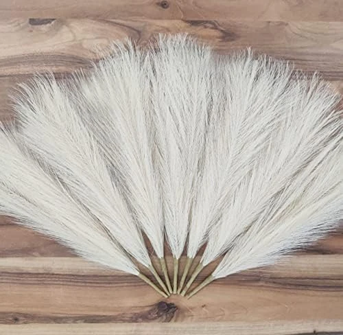 Efolki 7 PCS Artificial Faux Pampas Grass Farmhouse Boho Decor 17" Small-tall Pompous Grass,bedroom Living Room Decor,kitchen Home Office Decor, Vase Filler Fake Grass Flowers Plants,fall Spring Decor 3 Efolki 7 PCS Artificial Faux Pampas Grass Farmhouse Boho Decor 17" Small-tall Pompous Grass,bedroom Living Room Decor,kitchen Home Office Decor, Vase Filler Fake Grass Flowers Plants,fall Spring Decor - Image 3