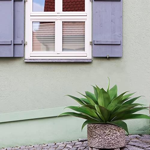 Ferrgoal Artificial Plants Fake Agave Succulent Plant 28 Inch Big Size Faux Succulents Stems For Indoor Outdoor Realistic & Natural Home Decor Plants For Office Perfect Housewarming Gift Green 2 Pack 4 Ferrgoal Artificial Plants Fake Agave Succulent Plant 28 Inch Big Size Faux Succulents Stems For Indoor Outdoor Realistic & Natural Home Decor Plants For Office Perfect Housewarming Gift Green 2 Pack - Image 4
