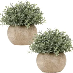 Briful Small Fake Plants Faux Potted Plant Mini Artificial Plants For For Home Table Office Room Desk Bathroom Shelf Kitchen Farmhouse Mantel Decoration -Nearly Natural Store 513FuNKZOcL. AC
