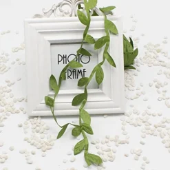 Supla 327 Ft Artificial Vines Fake Hanging Plants Leaves Ribbon Leaf Vine Trim Foliage Rattan DIY Wreath Foliage Green Leaves Ribbon Decorative Home Wall Garden Wedding Party Wreaths Decor -Nearly Natural Store 516dqgpZzwL