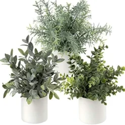 Briful Mini Fake Plants Set Of 2 Small Faux Plant Eucalyptus Rosemary Greenery Potted Plants Artificial Decor For Home Table Office Room Desk Bathroom Shelf Kitchen Farmhouse Mantel Decoration 19 Briful Mini Fake Plants Set Of 2 Small Faux Plant Eucalyptus Rosemary Greenery Potted Plants Artificial Decor For Home Table Office Room Desk Bathroom Shelf Kitchen Farmhouse Mantel Decoration -Nearly Natural Store 517RUVcwXL. AC