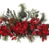 Nearly Natural 4679 Holiday Hydrangea Swag, 30-Inch, Red/Green