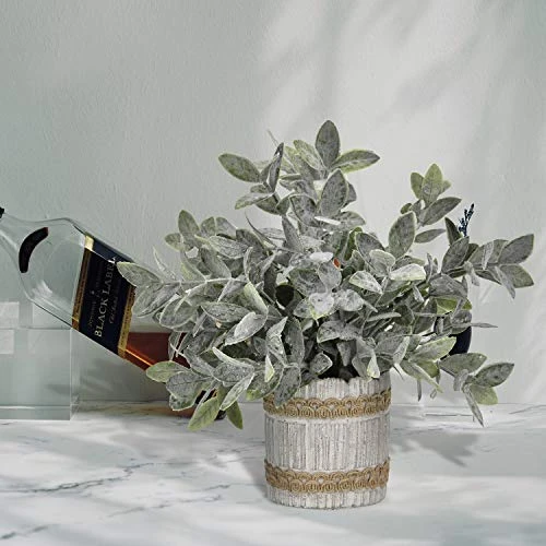 MARTINE MALL Small Potted Artificial Plants Plastic Eucalyptus Pot Plant Fake Plants In Pots Faux Greenery Topiary Shrubs Potted Plants With Vase Plastic Potted Desk Plant For Office Table Home Decor 1 MARTINE MALL Small Potted Artificial Plants Plastic Eucalyptus Pot Plant Fake Plants In Pots Faux Greenery Topiary Shrubs Potted Plants With Vase Plastic Potted Desk Plant For Office Table Home Decor