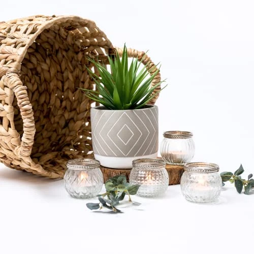 Kurrajong Farmhouse 8" X 4.5" Beautiful Fake Plant | Artificial Potted Plant Decor | Faux Plant | Artificial Succulent Plants Potted For Home Decor Indoor | Fake Potted Plant | Fake Succulents 2 Kurrajong Farmhouse 8" X 4.5" Beautiful Fake Plant | Artificial Potted Plant Decor | Faux Plant | Artificial Succulent Plants Potted For Home Decor Indoor | Fake Potted Plant | Fake Succulents - Image 2