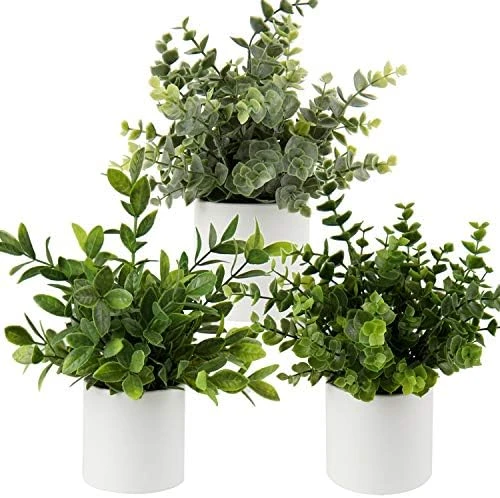 Briful Mini Fake Plants Set Of 2 Small Faux Plant Eucalyptus Rosemary Greenery Potted Plants Artificial Decor For Home Table Office Room Desk Bathroom Shelf Kitchen Farmhouse Mantel Decoration 7 Briful Mini Fake Plants Set Of 2 Small Faux Plant Eucalyptus Rosemary Greenery Potted Plants Artificial Decor For Home Table Office Room Desk Bathroom Shelf Kitchen Farmhouse Mantel Decoration - Image 7