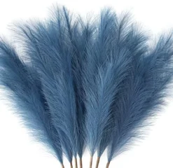 ZIFTY 7-Pcs 38"/3.1FT Faux Pampas Grass Large Tall Fluffy Artificial Fake Flower Boho Decor Bulrush Reed Grass For Vase Filler Farmhouse Home Wedding Decor (Black) -Nearly Natural Store 51IcuuyqI L. AC