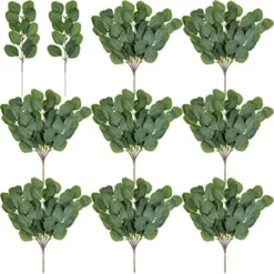 WILLBOND 30 Pieces Artificial Eucalyptus Leaf Stem Long Eucalyptus Artificial Greenery Leaves For Wedding, Holiday, Garden, Home, Office, Greens Decor -Nearly Natural Store 51JPNNrLF0L. AC