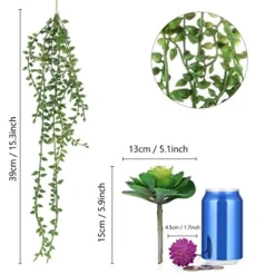 Meneco Faux Succulents Artificial Plants – 16 Pack Lifelike Fake Succulent Plants Unpotted -Nearly Natural Store 51LS96T5kCL