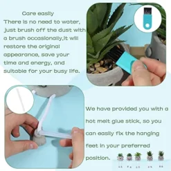 Iuuidu Artificial Potted Plant, Faux Succulent In Pot Emotional Cement Potted Plant Animated Artificial Succulents Decor For Home Living Room Bedroom And Office(Shy) 19 Iuuidu Artificial Potted Plant, Faux Succulent In Pot Emotional Cement Potted Plant Animated Artificial Succulents Decor For Home Living Room Bedroom And Office(Shy) -Nearly Natural Store 51MCgMK1fhL