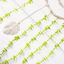 Heemlaxie Macrame Boho Wall Hanging Decor Woven Tapestry Wedding Christmas Backdrop Decoration For Home Apartment Nursery Bedroom Dorm Room (white) -Nearly Natural Store 51MF0Y5D9BL