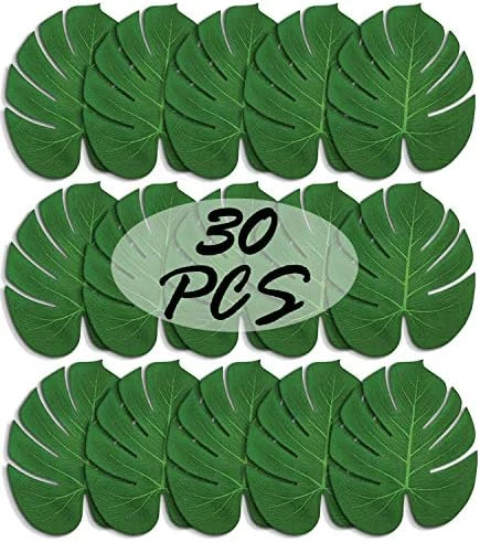 St !GIANTMAN 30 Artificial Palm Leaves For Party Table Decoration, Imitation Tropical Leaf Table Runners Or Greenery Décor For Events, Beach Theme Or Jungle Party Supply (Large, 13.8 X 11.4 Inch) 8 St !GIANTMAN 30 Artificial Palm Leaves For Party Table Decoration, Imitation Tropical Leaf Table Runners Or Greenery Décor For Events, Beach Theme Or Jungle Party Supply (Large, 13.8 X 11.4 Inch) - Image 8