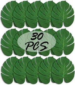 St !GIANTMAN 30 Artificial Palm Leaves For Party Table Decoration, Imitation Tropical Leaf Table Runners Or Greenery Décor For Events, Beach Theme Or Jungle Party Supply (Large, 13.8 X 11.4 Inch) 13 St !GIANTMAN 30 Artificial Palm Leaves For Party Table Decoration, Imitation Tropical Leaf Table Runners Or Greenery Décor For Events, Beach Theme Or Jungle Party Supply (Large, 13.8 X 11.4 Inch) -Nearly Natural Store 51MKExRzTRL. AC