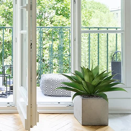 Ferrgoal Artificial Plants Fake Agave Succulent Plant 28 Inch Big Size Faux Succulents Stems For Indoor Outdoor Realistic & Natural Home Decor Plants For Office Perfect Housewarming Gift Green 2 Pack 5 Ferrgoal Artificial Plants Fake Agave Succulent Plant 28 Inch Big Size Faux Succulents Stems For Indoor Outdoor Realistic & Natural Home Decor Plants For Office Perfect Housewarming Gift Green 2 Pack - Image 5