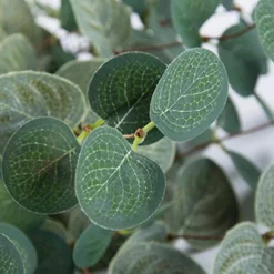 Miracliy 6 PCS Artificial Eucalyptus Leaves Greenery Stems Faux Silk Silver Dollar Eucalyptus Leaf Branches Green Bulk For Home Party Wedding Decoration -Nearly Natural Store 51R79ypiiJL