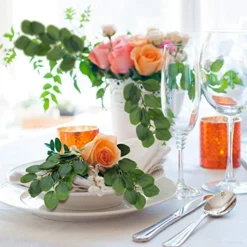 WILLBOND 30 Pieces Artificial Eucalyptus Leaf Stem Long Eucalyptus Artificial Greenery Leaves For Wedding, Holiday, Garden, Home, Office, Greens Decor -Nearly Natural Store 51REuCCFCuL