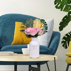 77 Pieces 9 Kinds Artificial Palm Leaves For Tropical Party Decorations Golden Tropical Leaves With Stems Jungle Leaves Decoration Hawaiian Party Beach Baby Shower Wedding Birthday Decorations -Nearly Natural Store 51TtkxH433L