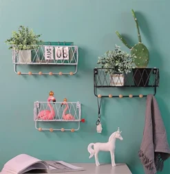 Ifreeside Small Potted Artificial Plants Plastic Fake Greenery Topiary Shrubs For Home Office Farmhouse Bathroom Tabletop Indoor Decor Green Rosemary -Nearly Natural Store 51UnxU6xQkL