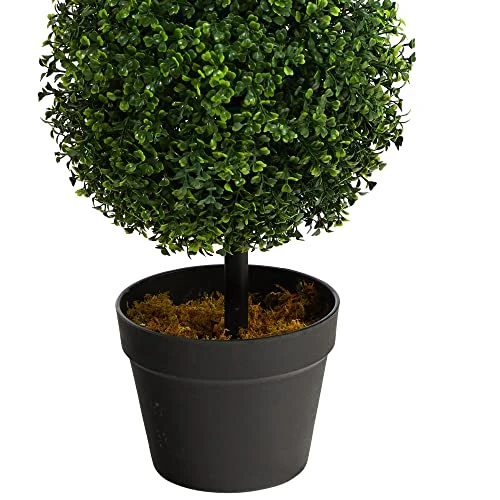 3ft. Boxwood Triple Ball Topiary Artificial Tree (Indoor/Outdoor) 3 3ft. Boxwood Triple Ball Topiary Artificial Tree (Indoor/Outdoor) - Image 3