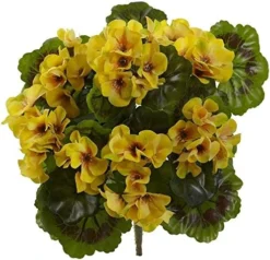 Nearly Natural Geranium Artificial Bush UV Resistant, Set Of 4 (Indoor/Outdoor), Beauty,14"Dx14"Wx13"H -Nearly Natural Store 51W34vD6QEL. AC