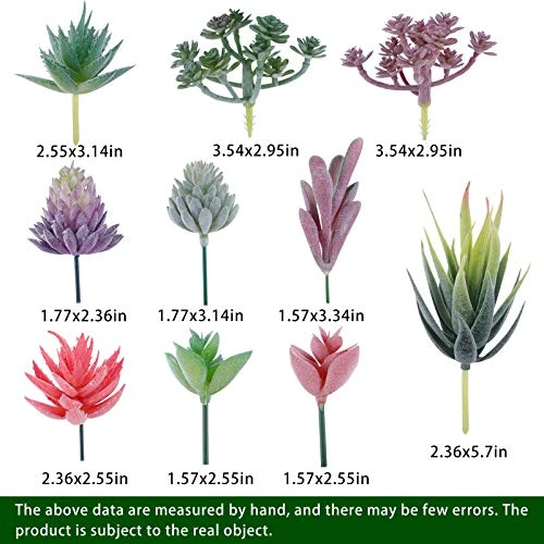 CEWOR 20pcs Artificial Flocked Succulents Mini Fake Succulent Plants Faux Premium Decor For DIY Crafting Home Floral Wall Garden Arrangement Office Decoration (Unpotted) 2 CEWOR 20pcs Artificial Flocked Succulents Mini Fake Succulent Plants Faux Premium Decor For DIY Crafting Home Floral Wall Garden Arrangement Office Decoration (Unpotted) - Image 2